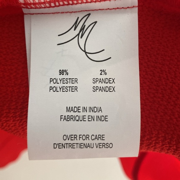 Melissa McCarthy Seven7 sleeveless blouse Red High& Low Hem NWT Size 3x - Picture 5 of 6